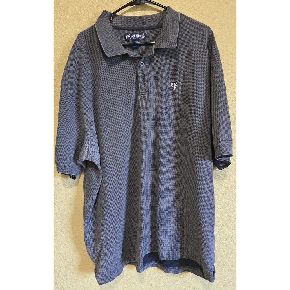 Big Dogs Polo Shirt Mens 3XL Dark Grey POLO  Embroidered Dog Casual Top